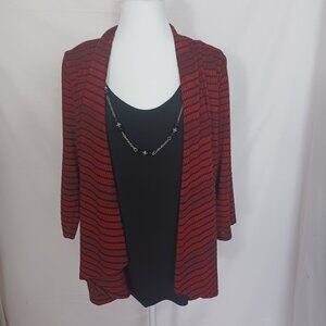 Kim Rogers 2n1 Blouse with Necklace
